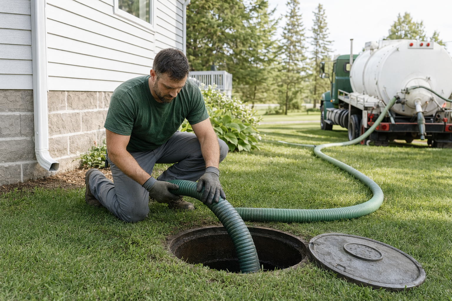 Septic tank pumping and cleaning — how often, what it costs, and how to find a pro